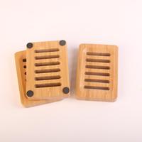 Porte-savon en bois écologique, simple, antidérapant, naturel, avec égouttoir, économiseur de savon