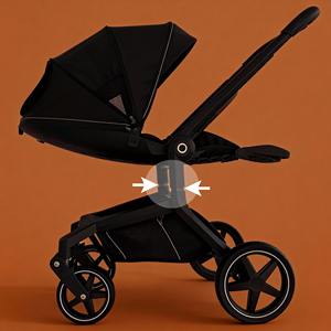 <span class=keywords><strong>Poussette</strong></span> <span class=keywords><strong>pliable</strong></span> 4 roues KingKong OEM avec suspension, cadre en alliage d'aluminium, certifiée EN1888, capacité de charge de 20 kg - Product Image 2