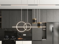 Modernes Esszimmer Moderne Acryl-Schrank tür Modularer Lack grill Design Glastür Wand Küchen schrank