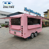 Concession de restauration Onlywe Food Truck Chariot de restauration rapide Café Crème glacée Hotdog Chips Cuisine mobile