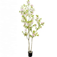 78.7 pouces de luxe artificiel myrte arbre plante en pot grand Faux arbre vert pour la décoration intérieure haut de gamme maison hôtel hall étage plante