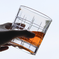 Verres à whisky rotatifs en verre de cristal de luxe Tasse à brandy Gobelet en verre à boire de haute qualité