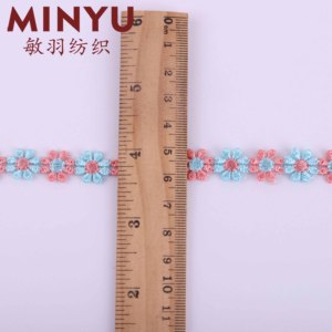 Multicolore margherita ricamato in acqua Bellis Perennis colorato pizzo Magritte rifilatura per la casa tessile pizzo decorativo - Product Image 4