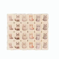 Puzzelspel Mahjong Set Aan Zee Escape Aangepaste Vlag Emoj Fruit Patroon Mahjong Tegels Poker Chips Type