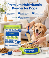 Poudre multivitaminée pour chiens, chiots et adultes, soutien articulaire, digestif et immunitaire, supplément en poudre de glucosamine et chondroïtine, marque privée OEM