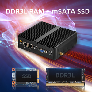 In-tel <span class=keywords><strong>Pen</strong></span>-tium N3540 Quad Cores Lên Đến 2.66GHz 2x Gigabit Ethernet RS232 Window/Linux Máy Tính Để Bàn Máy Tính Mini Không Quạt PC - Product Image 4