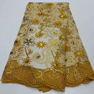 Hot Selling Luxury Floral Gold Metallic Lurex Polyester Jacquard Organza Fabrics for Dress