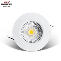 Spot LED encastré sans scintillement 68-75mm, découpe 5W, blanc chaud, style nordique allemand, IP21/54/65/67, pour cuisine, certifié CE, THD<11%