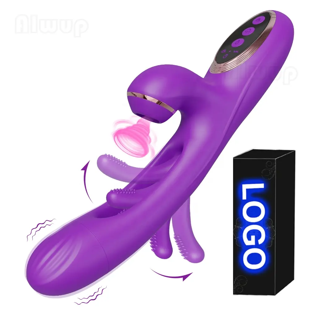OEM ODM 3 in 1 Patting Vibrator Clitoral Sucking Dildo Vibrators Sex Toys for Woman G Spot Stimulator Rabbit Vibrator Adult Toys