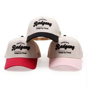 Gorras de Béisbol de Cinco Paneles, Bicolor, 100% Algodón, Personalizables, Gorras Deportivas con Logotipo Bordado en 3D para Hombre - Product Image 2