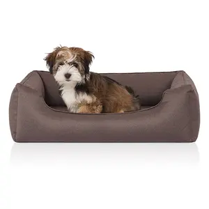Golden Supplier Custom Pet Bed Machine Washable Super Soft Designer Dog Bed Ultra Soft Durable Dog Couch Bed
