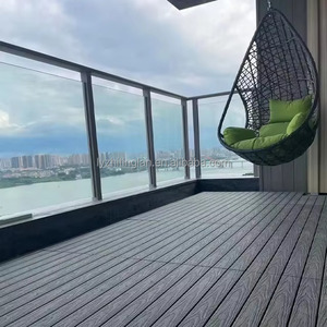 Terraza al aire libre impermeable PE <span class=keywords><strong>Decking</strong></span> suelo compuesto 3D en relieve cubierta - Product Image 4