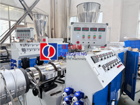 Ligne de production de tuyaux de forage à filetage PVC Machine d'extrusion de tuyaux de puits à écran perforé en PVC