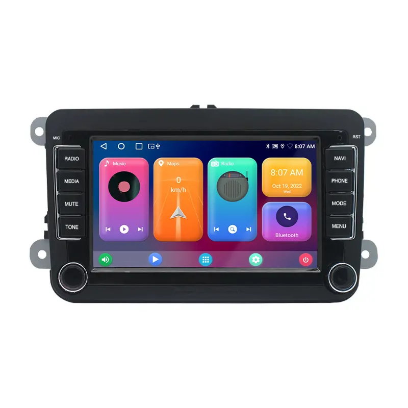 7 Zoll 2 DIN Android Autoradio Stereo GPS Multimedia Player Für Volkswagen VW Golf 5