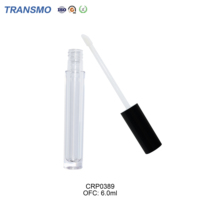 Tubes vides pour gloss à lèvres, emballage cosmétique écologique, emballage personnalisé en PETG, petit récipient transparent vide de 4 ml, tube pour gloss à lèvres