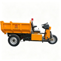 Mini-dumper électrique à trois roues de 1,5 tonne à grande capacité pour l'exploitation minière
