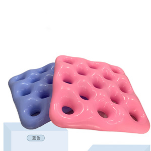 Cojín de aire elástico de látex, cojín para silla de ruedas, cojín inflable perforado con bomba de aire y aguja de aire. - Product Image 3