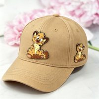 Broche en émail Hyène tachetée Kawaii, personnalisée, mignonne, dessin animé, animal sauvage, en métal, pour sac, vêtement, accessoire