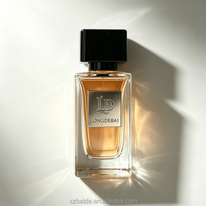 Factory Price Custom Men's Clear Empty <b>Perfume</b> <b>Bottle</b> 50ml 100ml Crimp square Luxury Glass <b>Perfume</b> <b>Bottle</b> with Box Packaging - Product Image 3