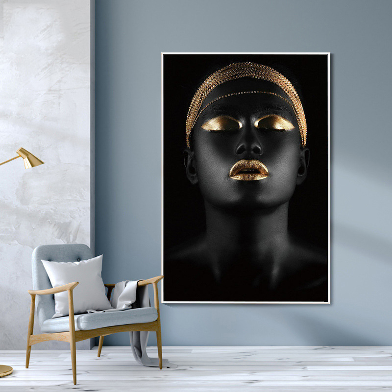 Фон для дивана Настенная роспись на холсте Творческий персонаж Аватар картина ресторан спальня Безрамная картина