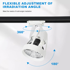 Lampe sur rail LED 35W 40W en aluminium pour magasin de bureaux à domicile au design unique - Product Image 2