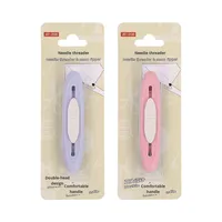Nouvel Enfile-aiguille et Découseur Portable 2-en-1 pour Personnes Âgées, Outil de Couture Manuel, Pique-fil Multifonction en Plastique