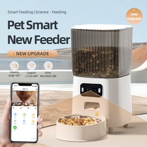 Pengumpan Kucing Otomatis Ramah Lingkungan dengan Kamera Pemantau Jarak Jauh, Pengumpan Pintar Hewan Peliharaan Kapasitas Besar, Fitur Pengaturan Waktu dan Kuantitas - Product Image 4