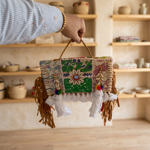Meilleures ventes : Sacs à main décontractés en cuir véritable faits à la main, style traditionnel indien, grande capacité, légers, avec fermeture éclair - Product Image 6