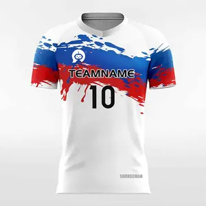 Individuelles hochwertiges günstiges 22/23 Fußball-T-Shirt Herren 100 Polyester praktisch atmungsaktiv Sublimation einfarbiges Jersey-Set für Herren