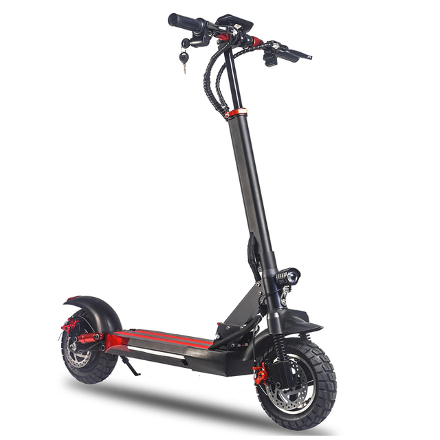 2025 High-Speed 350W 10-Inch Tire Aluminum Alloy Foldable Waterproof Electric Scooter LED Lights Suspension Fork Removable