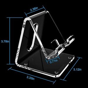Soporte Acrílico para Teléfono Celular, Soporte Transparente Portátil para Escritorio, Compatible con Phone 16, 15, 14, 13 Pro Max, Mini, 12, 11 Plus, SE - Product Image 2