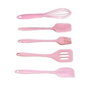 Yüksek kaliteli 5-Piece anti-sopa yapışmaz tencere setleri çok renkli pembe sevimli tasarım bulaşık makinesi fırın güvenli gaz indüksiyon hazır - Product Image 4