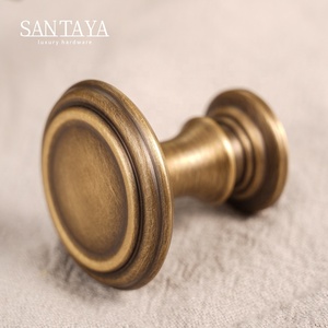 Kenop Lemari Pintu Laci Kuningan Antik Santaya, Gagang Kuningan Antik Mewah, Kenop Bulat Tembaga Antik - Product Image 6