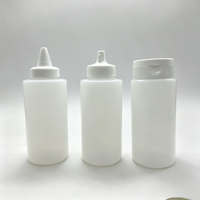 Bouteille de sauce barbecue, ketchup, chocolat, miel, 500 ml, 16 oz, personnalisable avec logo, pour restaurant de restauration rapide, FiFo, en PE, avec bouchon à vis.