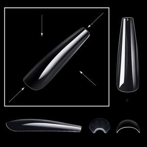 Boîte de 240 Pièces de Faux Ongles Ballerine XXL Très Longs à Presser, Capsules Américaines en Gel Souple à Couverture Complète pour Nail Art - Product Image 5