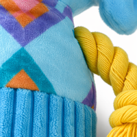 Jouet pour chien en peluche qui couine, forme d'animal mignon, jouet interactif à mâcher pour nettoyer les dents, pour chiens de petite et moyenne taille