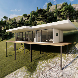 <span class=keywords><strong>Casa</strong></span> Contenedor Prefabricada <span class=keywords><strong>de</strong></span> Vidrio Templado, Moderna y Lujosa, Pequeña Mini <span class=keywords><strong>Casa</strong></span> Prefabricada Tipo Apple con Diseño <span class=keywords><strong>de</strong></span> Baño y Gabinete - Product Image 4