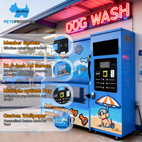 Station de lavage pour animaux de compagnie intelligente et autonome en acier inoxydable 304, avec service 24/7 et monétisation passive commerciale