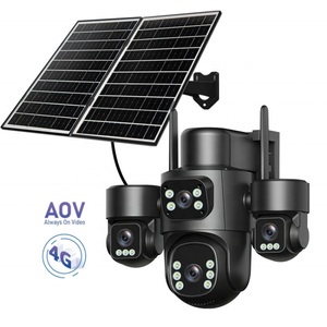 Cámara de Seguridad PTZ CCTV de 6MP, 3 Lentes, 4G, con Tarjeta SIM, Energía Solar, Funciona con Batería, Vigilancia 24/7, Aov - Product Image 2