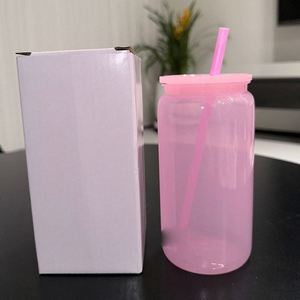 Gobelet Mason en plastique PC coloré avec paille, conception anti-fuite, portable, durable pour usage extérieur, moderne, simple, vente en gros - Product Image 4