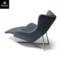 Chaises et canapés de salon au design unique en acier, modernes, élégants et luxueux, en cuir ou en tissu, inclinables