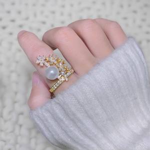 10601 Accesorios de Perlas DIY, Base de Anillo de Plata S925 con Soporte Vacío para Perlas Redondas de 11-13 mm, Herramientas y Equipos de Joyería de Moda - Product Image 3