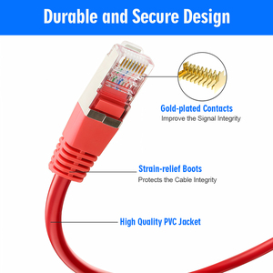 Câble <span class=keywords><strong>Patch</strong></span> LAN FTP SFTP Intérieur Multicolore en PVC LSZH 15cm <span class=keywords><strong>10cm</strong></span> Câble Ethernet Blindé Cat5e Cat5 - Product Image 4