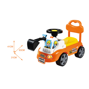 Enfant BB son Digger <span class=keywords><strong>Scoot</strong></span> et tour Scooter dessin animé entraînement coulissant ingénierie camion bébé marche enfant en bas âge voiture pour enfant - Product Image 2