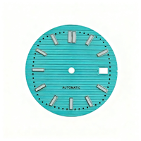 Quadrante Impermeabile in Acciaio Inossidabile da 30,5mm per Movimenti Meccanici NH35/36, Forte Luminosità Verde, Parti per Orologi Naut Mod