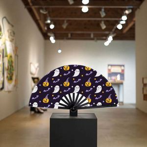 พัดไม้ไผ่แบบดั้งเดิมขนาด 33 ซม. ผ้าเพ้นท์ลายประวัติบริษัท ลำดับเวลาประวัติศาสตร์บริษัท ของที่ระลึกพนักงาน ศิลปะพื้นบ้าน ความรัก - Product Image 5