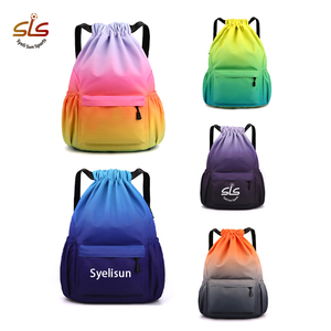 Vente en gros de <span class=keywords><strong>sac</strong></span> de fitness polyvalent personnalisé <span class=keywords><strong>sac</strong></span> à <span class=keywords><strong>dos</strong></span> Oxford étanche à cordon pour le basket-ball en plein air et d'autres sports - Product Image 2