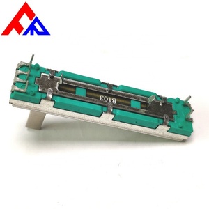 High Quality Double Row 20mm 30mm 45mm 60mm Stroke 10k 20k 50K 100k Carbon Film Linear <b>Sliding</b> Potentiometer - Product Image 3