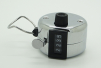 Compteurs mécaniques à 4 chiffres Compteur à clics à main avec bouton en métal