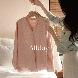 BS6802 All-Day V-Neck Pin Tuck Blouse for Women Top Seller No. 1 25,000 Units Sold